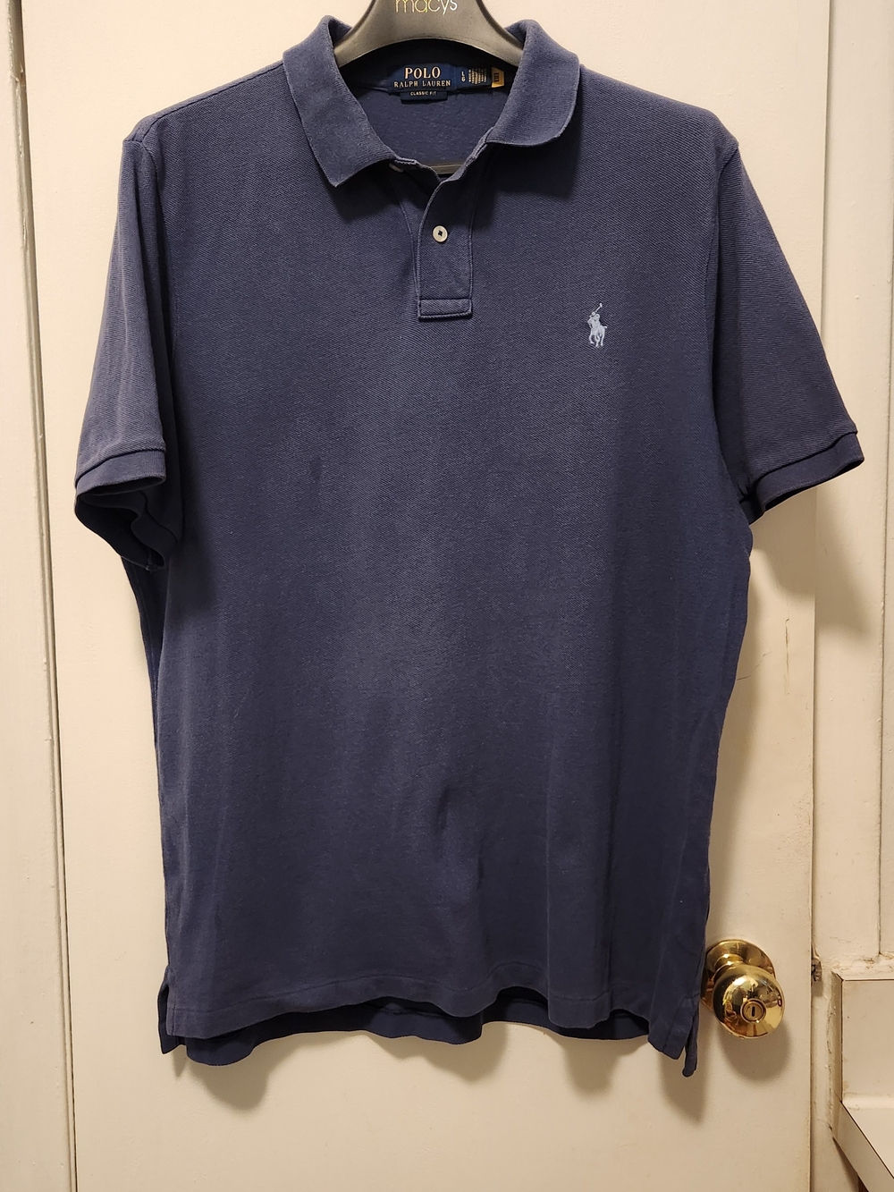 Polo by Ralph Lauren Navy Blue Short-Sleeve Pique Polo